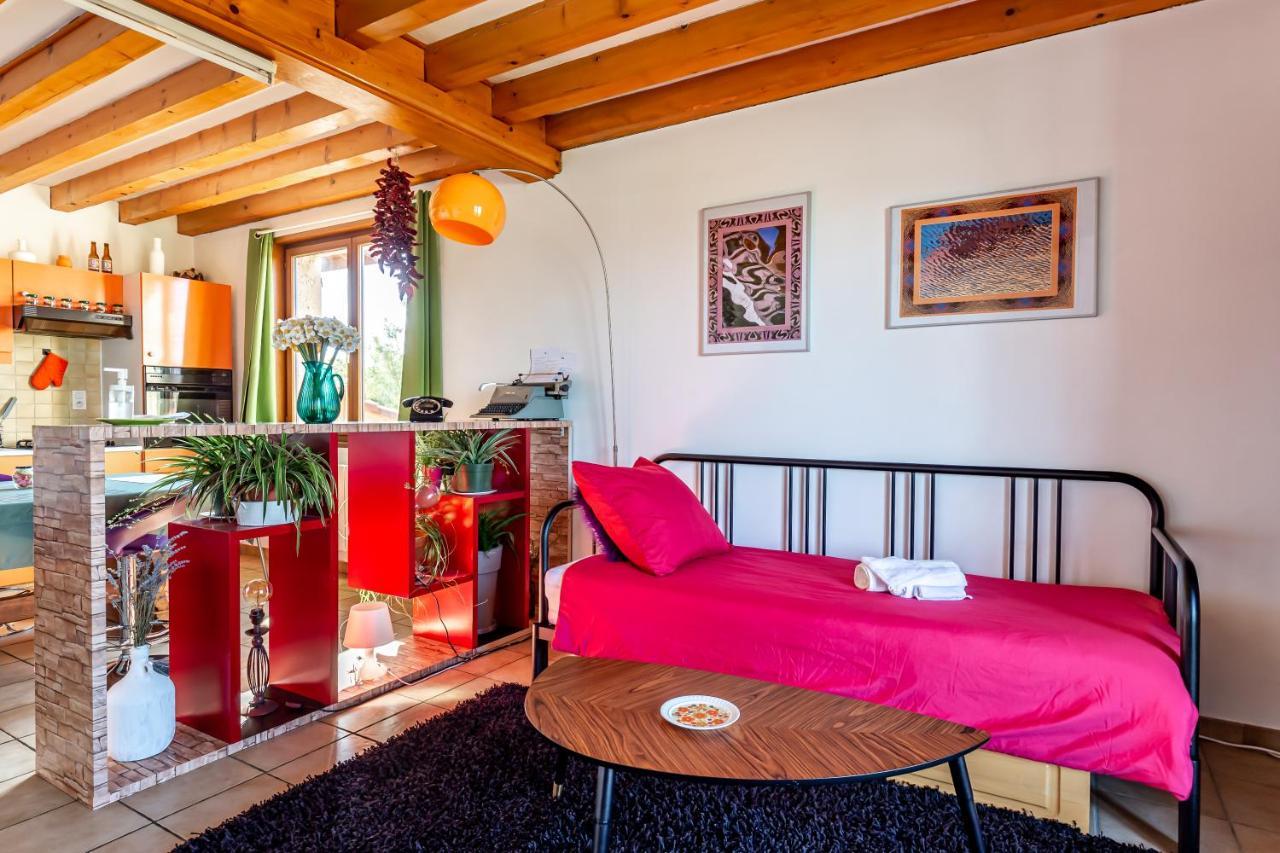 Logement 75M2, Avec Vue, Au Calme, Lyon A 25Km Communay Exteriör bild
